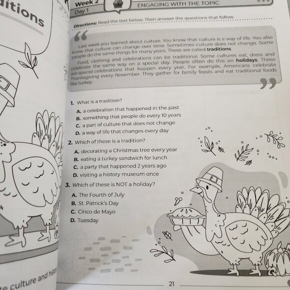 NEW 2nd Grade Social Studies: Daily Practice Workbook 20 Weeks of Fun Activities - Picture 13 of 13